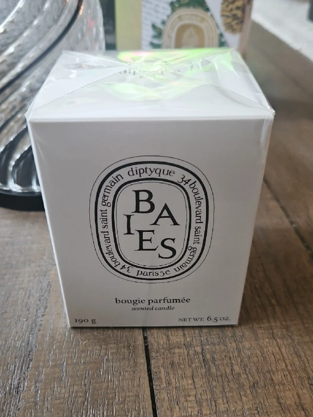 Diptyque Torsade Candle Holder And Scented Candle- New In Box